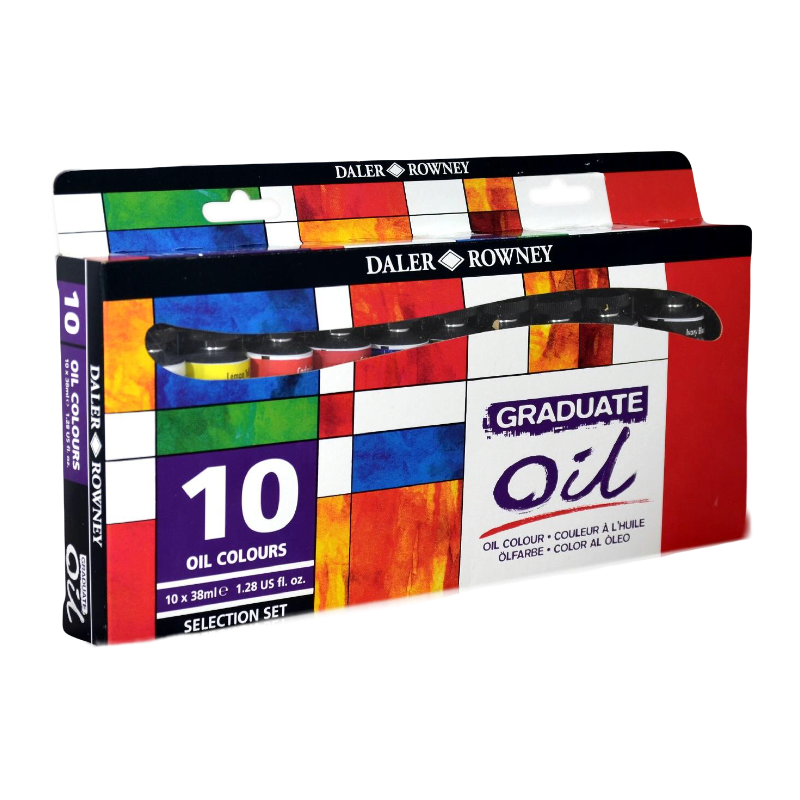 Set de Óleo Graduate Oil con 10 tubos de 38 ml.