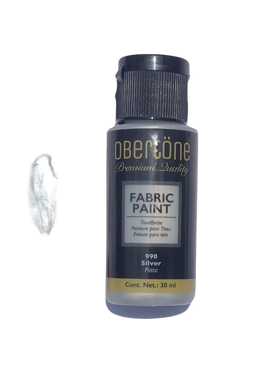 Pintura Textil 30 ml. 990 Obertone Plata