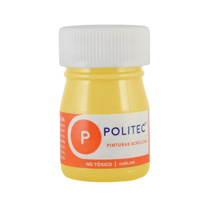 Acrílico Politec 20 ml. 327 Amarillo Medio