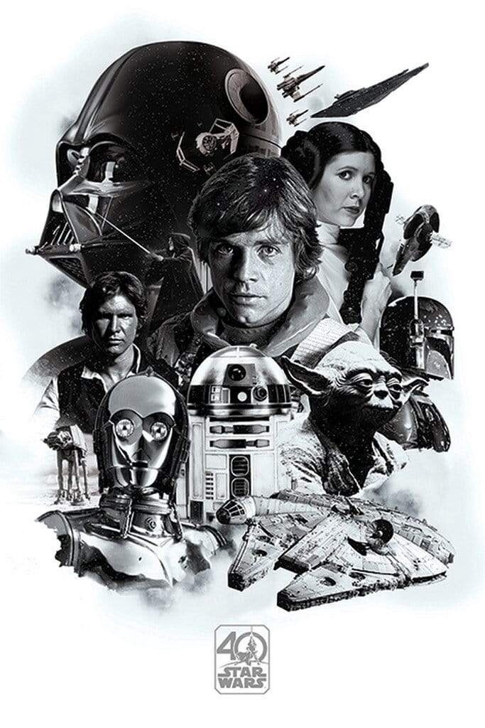 Star Wars 40th Anniversary (Montage) Maxi Poster