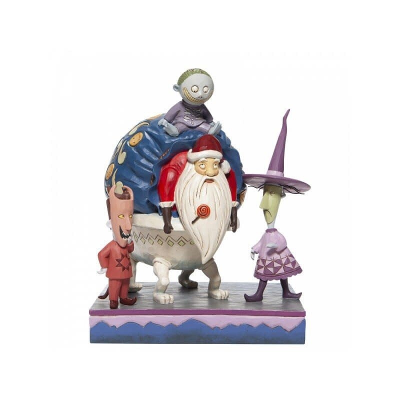 Disney Traditions - Lock, Shock and Barrel with Santa Figurine (6007076)