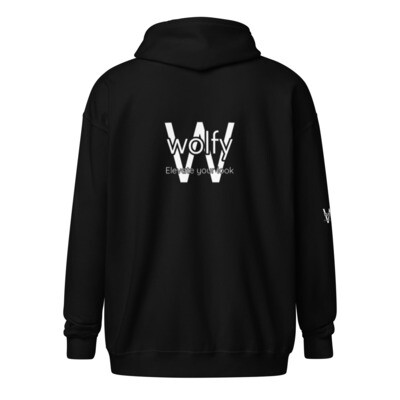 Wolfy Unisex Zip Hoodie