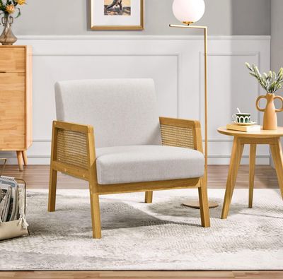 Fabric Upholstered Accent Chair