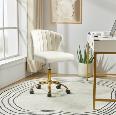 HULALA HOME Office  Chair  Ivory