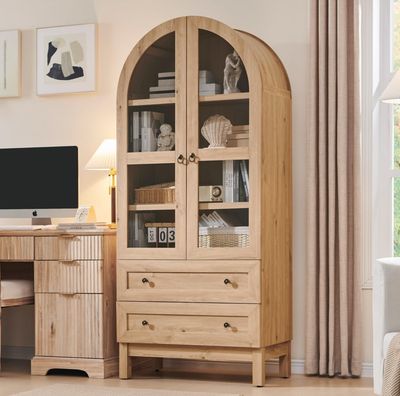 71” Tall Arched Cabinet
