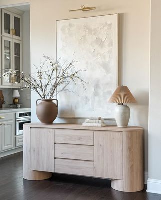 Duval Oval Wood Console  Marca Modway  Dimensiones  Ancho 1.80 mts  Alto 78.5 cms Profundidad 43 cms