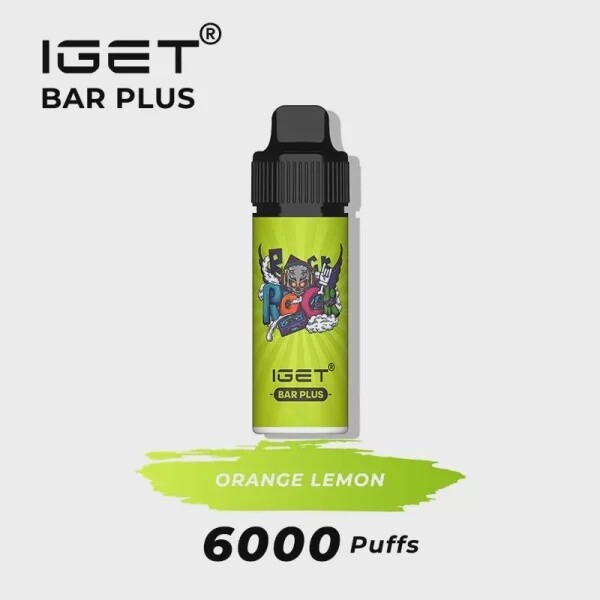 I GET BAR PLUS 6k Disposable Kit, Flavour: Orange Lemon