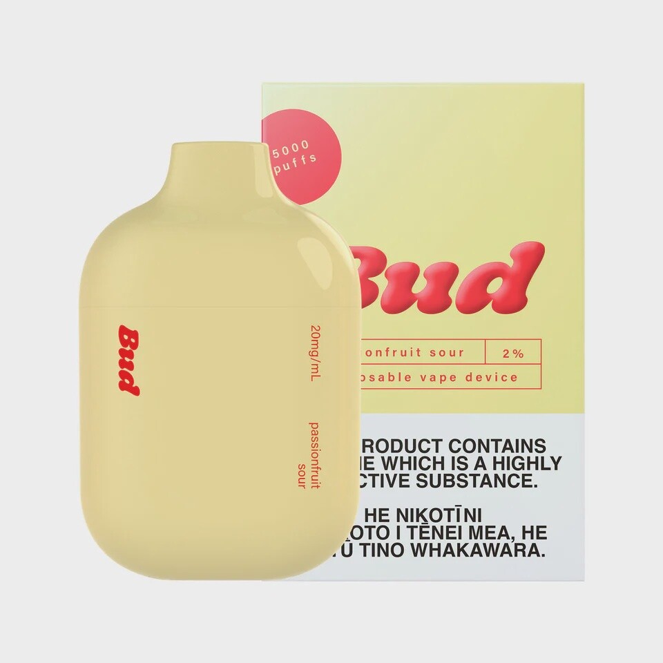 Bud Disposable Vape Com, Flavour: Passionfruit Sour