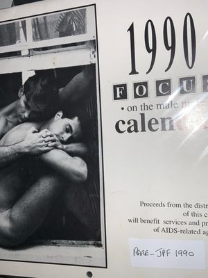 1990 Focus On The male Nude Calendar. Jeff Palmer