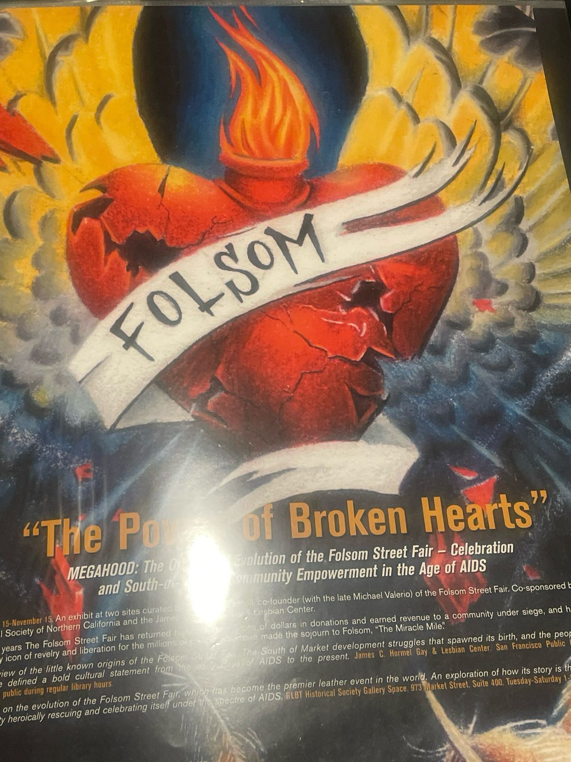 Folsom Power of Broken Hearts Poster Folsom History 16x20