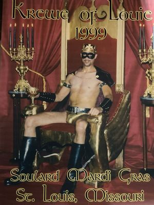1999 Krewe Of Louie Soulard Of Mardi Gras Poster 18x24