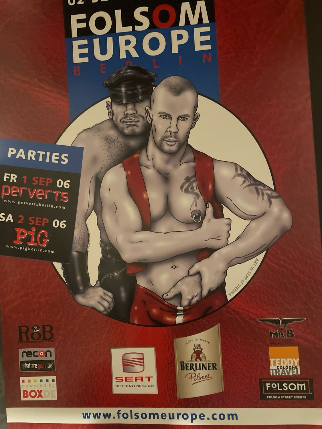 2006 Berlin Folsom Street Fair Poster 18x24