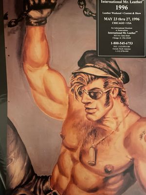 1996 Etienne  IML International  Mr Leather Contest Poster 14x20