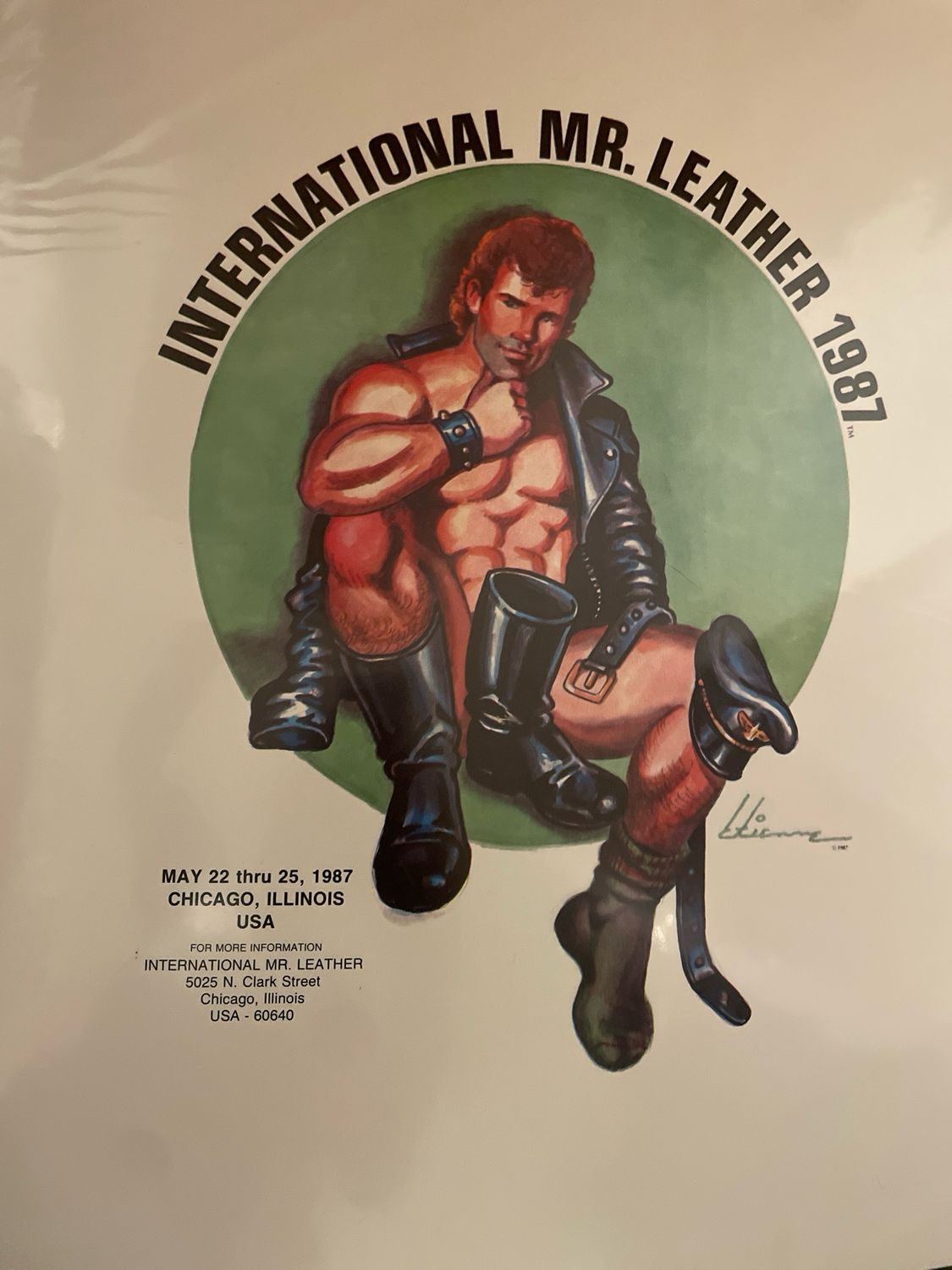 1987 IML Etienne International Mr. Leather Poster 16x20
