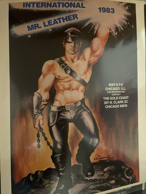 1983 IML Etienne International Mr. Leather Poster 18x24