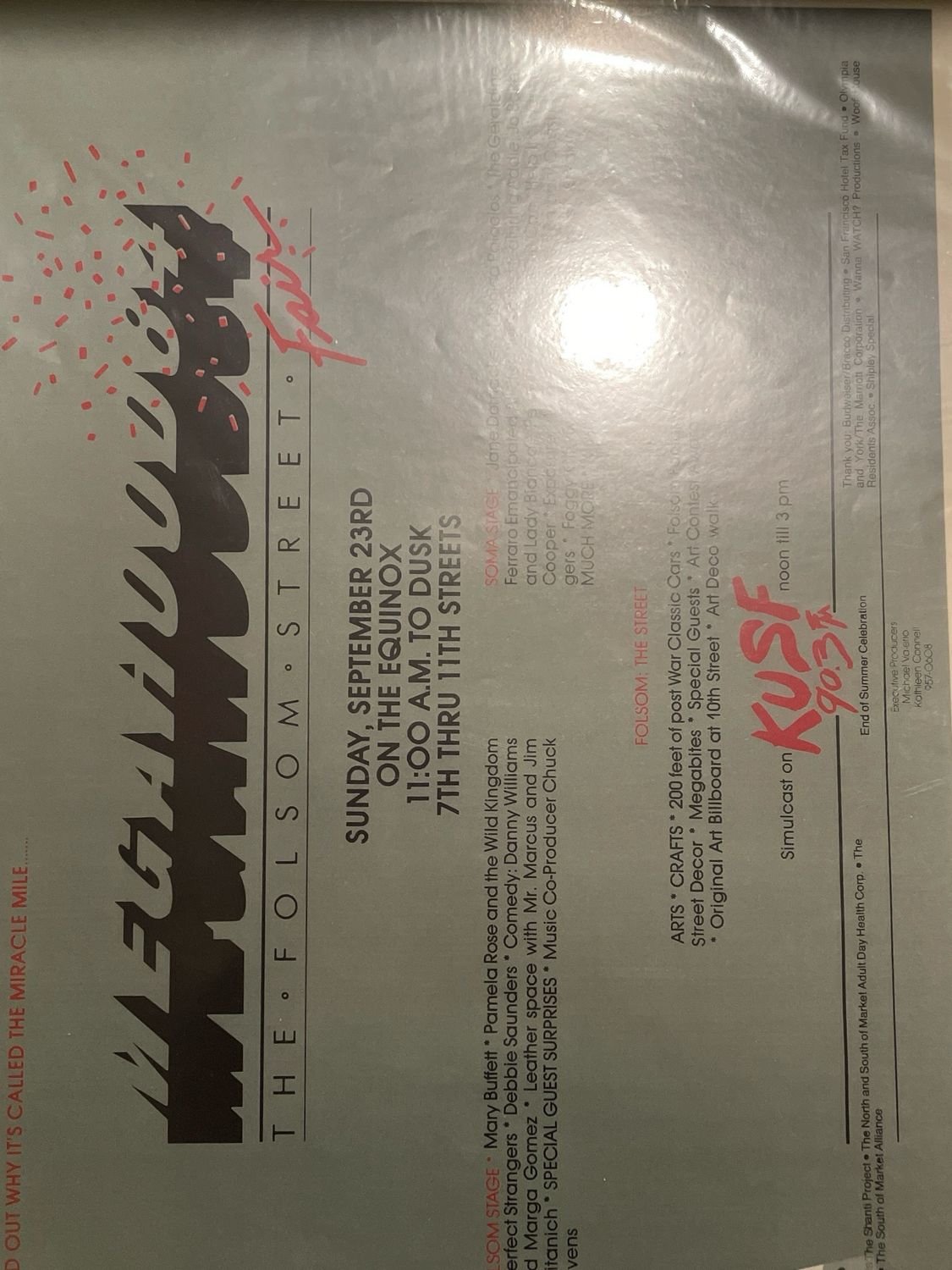1984 Folsom Street Fair Party Poster 18x24  Megahood84