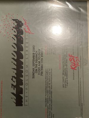1984 Folsom Street Fair Party Poster 18x24  Megahood84