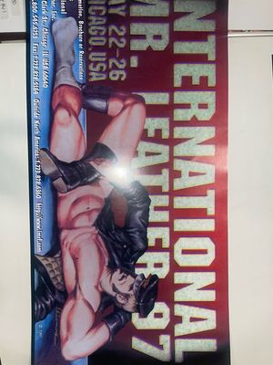 1997 Etienne  IML International  Mr Leather Contest Poster 14x28
