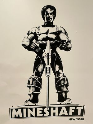 1980s Mineshaft Jackhammer Poster NYC 14x18