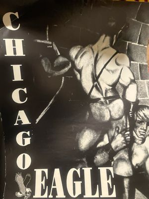Vintage The Hun Chicago Eagle Poster 18x24