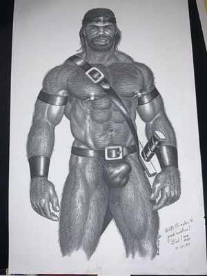 1997 The Hun Signed Print 12x17