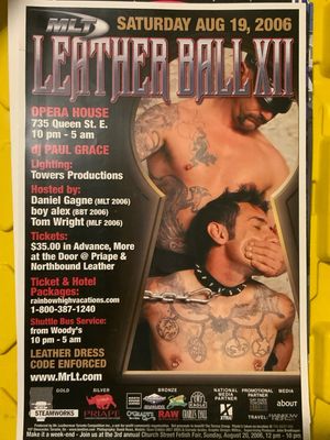 2006 Leather Ball Church Street Fetish Fair Poster 12x18