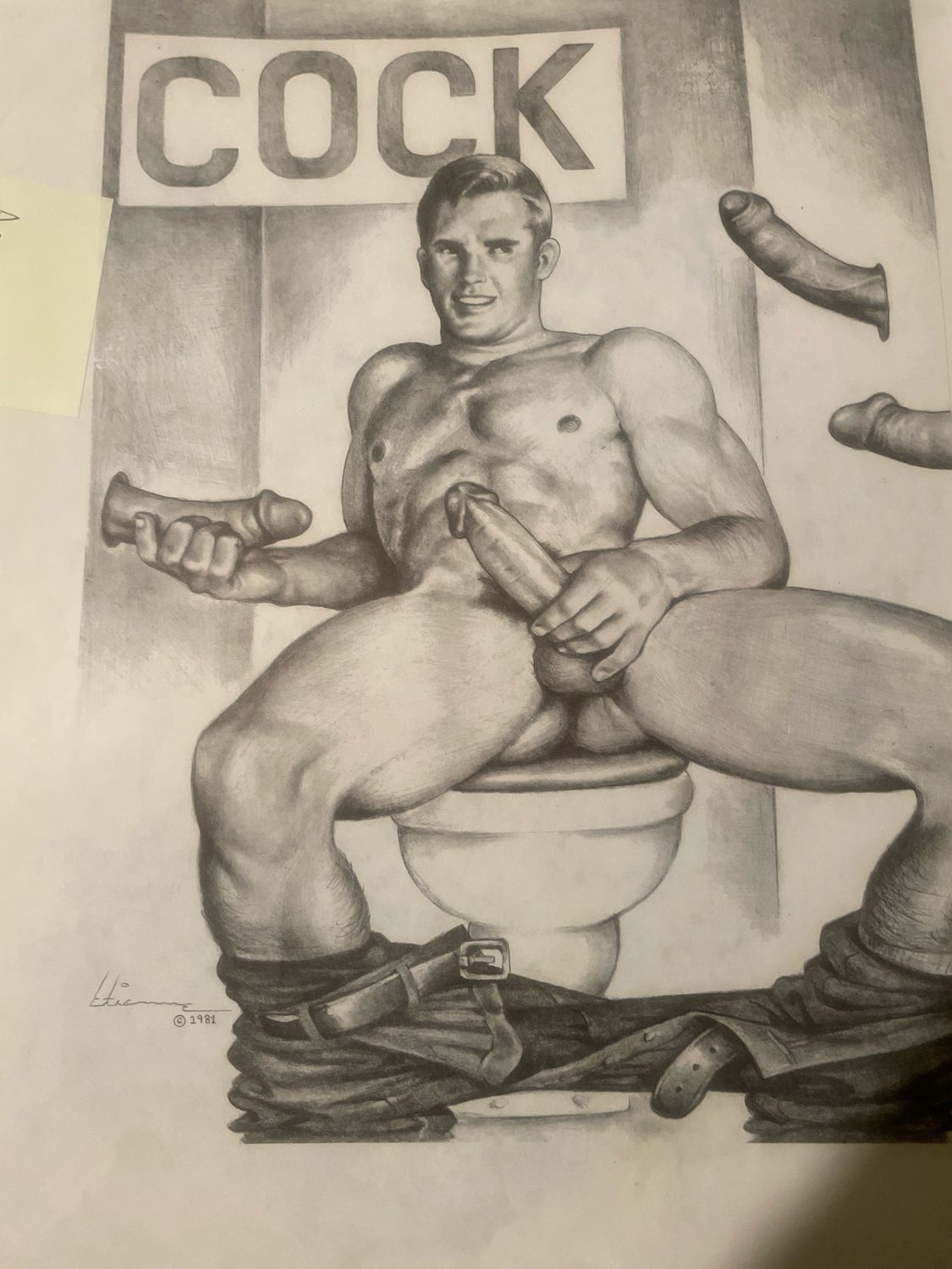 1989 Cock Limited Edition Etienne Poster 14x20 218/300