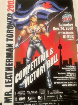 2002 Mr Leatherman Toronto Poster 14x20
