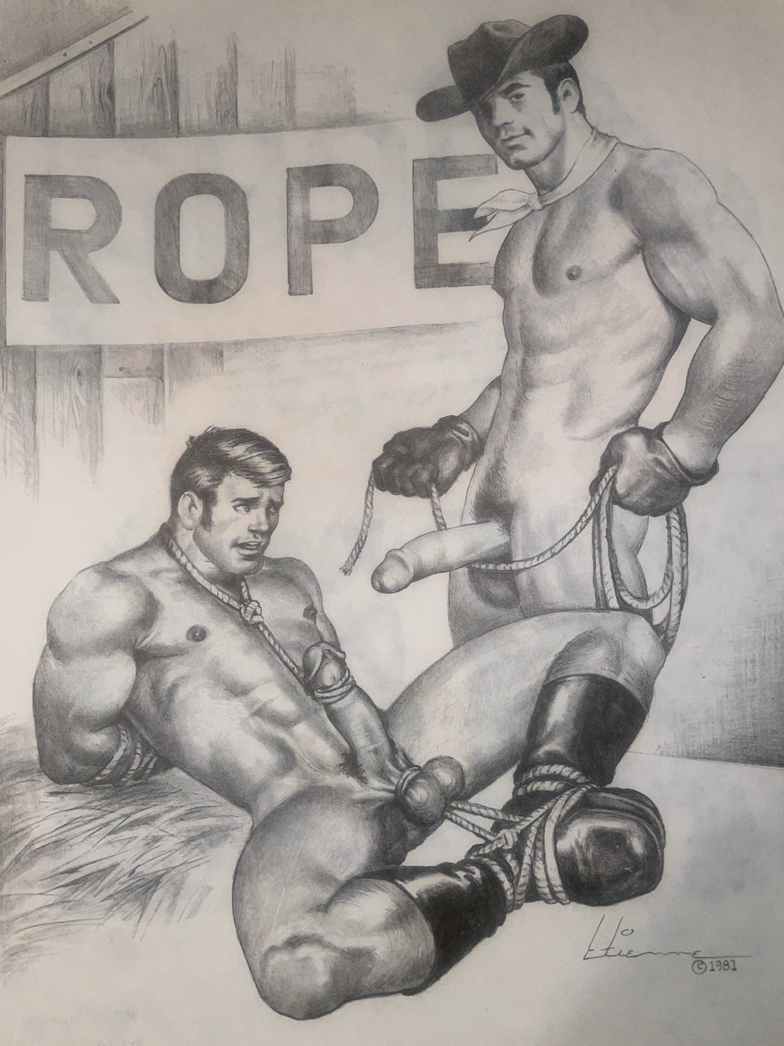 1989 Rope Limited Edition Etienne Poster 14x20 149/300