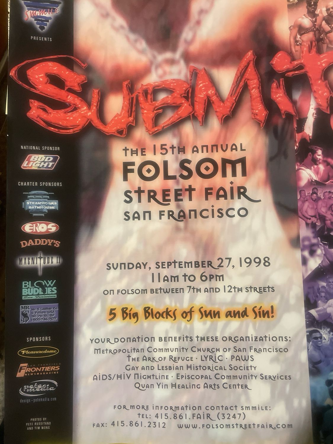 1987 Folsom Street Fair Poster 18x30