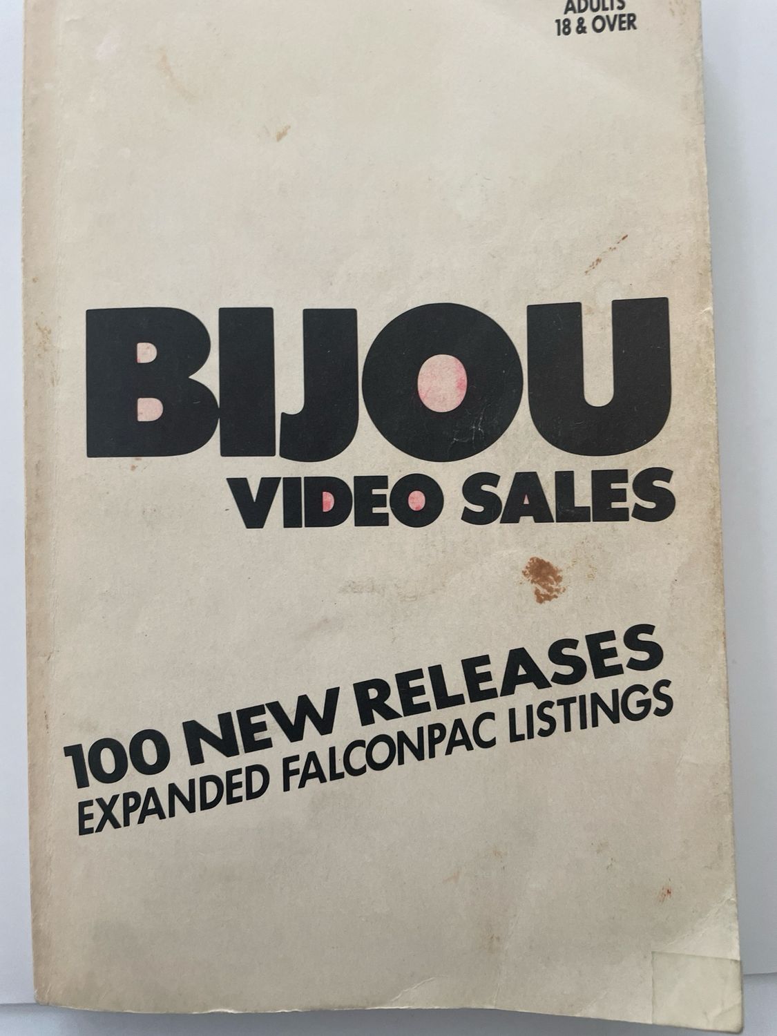 Bijou Video Sales Rare issue 1 W Use