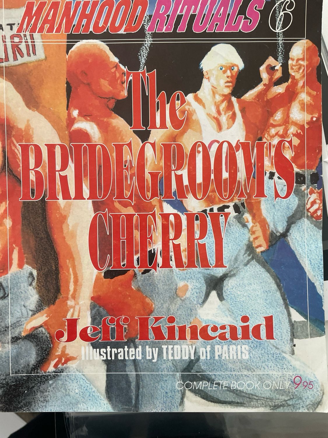 The bride Grooms Cheery Jeff Kincaid W Original Unfolded Print poster By Teddy Of Paris 11x17