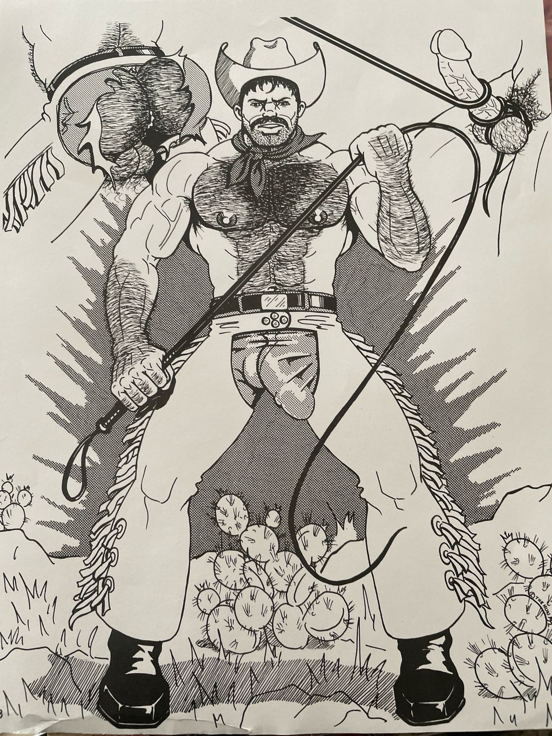 The  Hun Cowboy 1980 Print 8.5x11 8-3