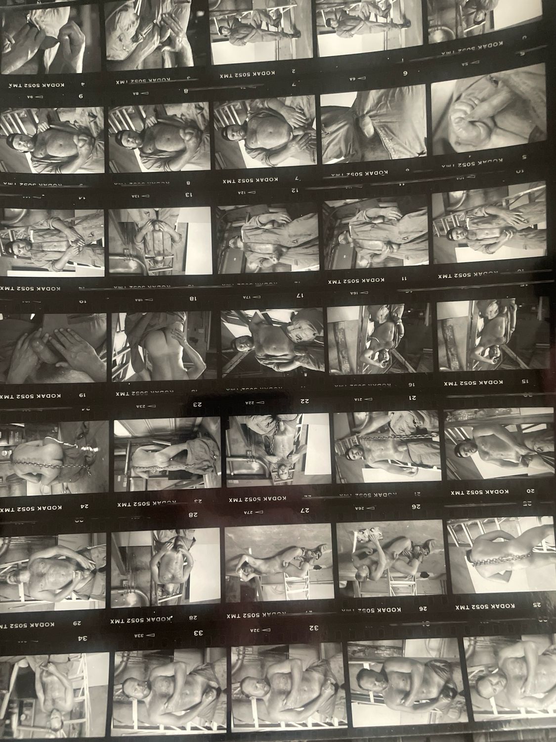 1980s Contact Sheet 36 Photographs Unknown Bear Magazine Archive