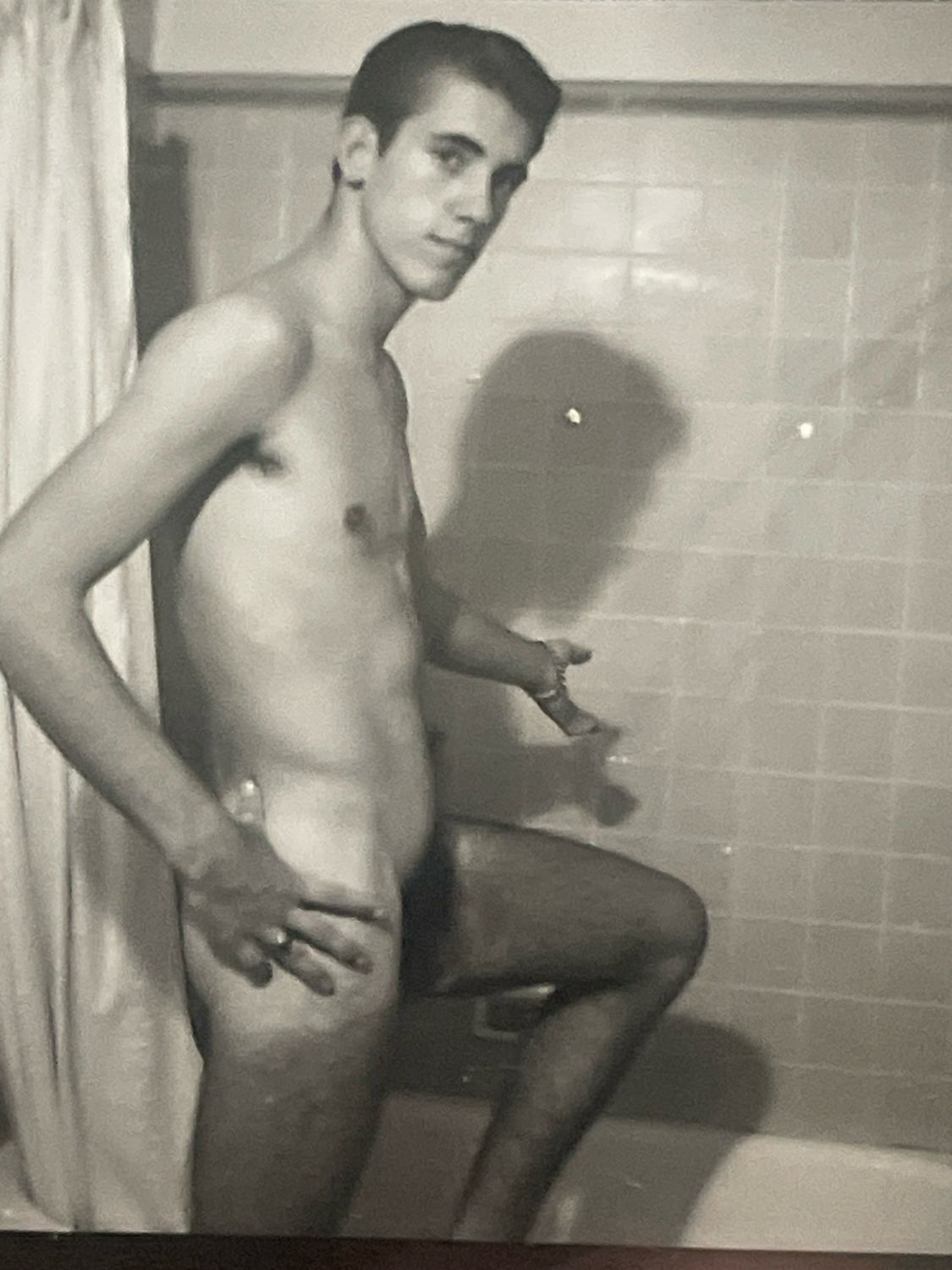 2 1960s Bob Mizer AMG Studios Photograph 8x10