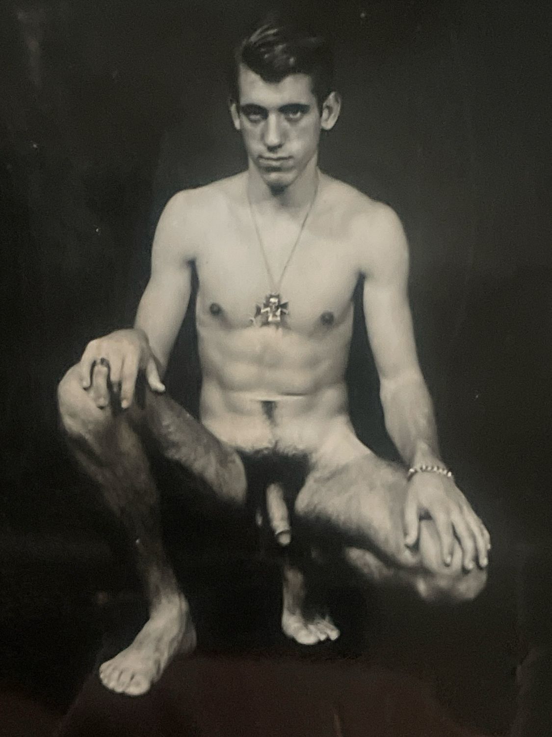 2 1960s Bob Mizer AMG Studios Photograph 8x10