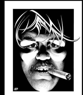 Rex Vintage Print Cigar Man 11x14 Very Fine