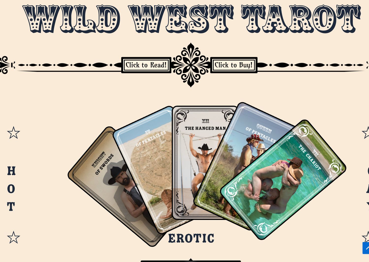 Wild West Erotic Playing Cards With Online Readings 24/7