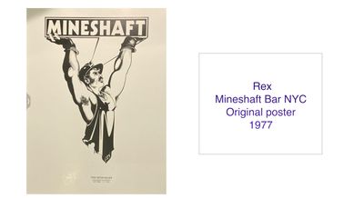 1977 Original Mineshaft Bar NYC Poster - Authenticated By Rex In Detailed Email