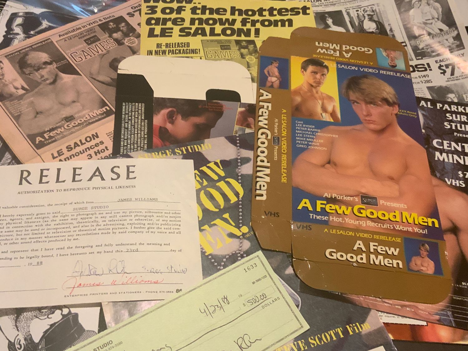 Surge Studios Al Parker lot of brochures, ads, AL PARKER SIGNATURE x2