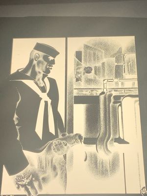 Rex 1984  Master Silver Negative of A Reverse Image of the Original Art Used To Make His Prints