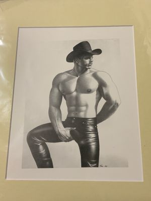 Tom of Finland Vintage Print 8x11 Matt framed 11x14