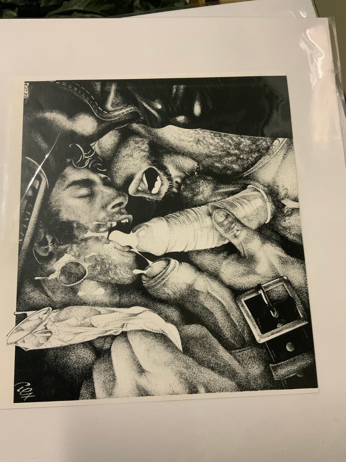 Rex vintage print 9x11 on Matt Board