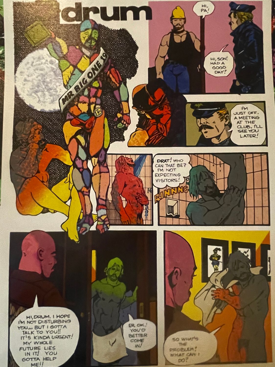Drum full panel 19x23 remastered and colored - 100 prints per panel  #/100 and hologram on reverse #117 - 01