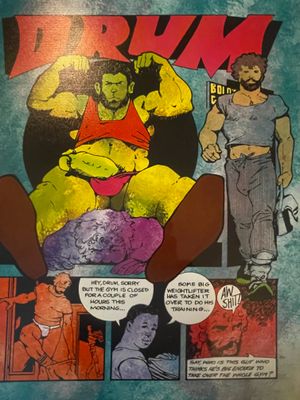 Drum full panel 19x23 remastered and colored - 100 prints per panel  #/100 and hologram on reverse #059 - 01