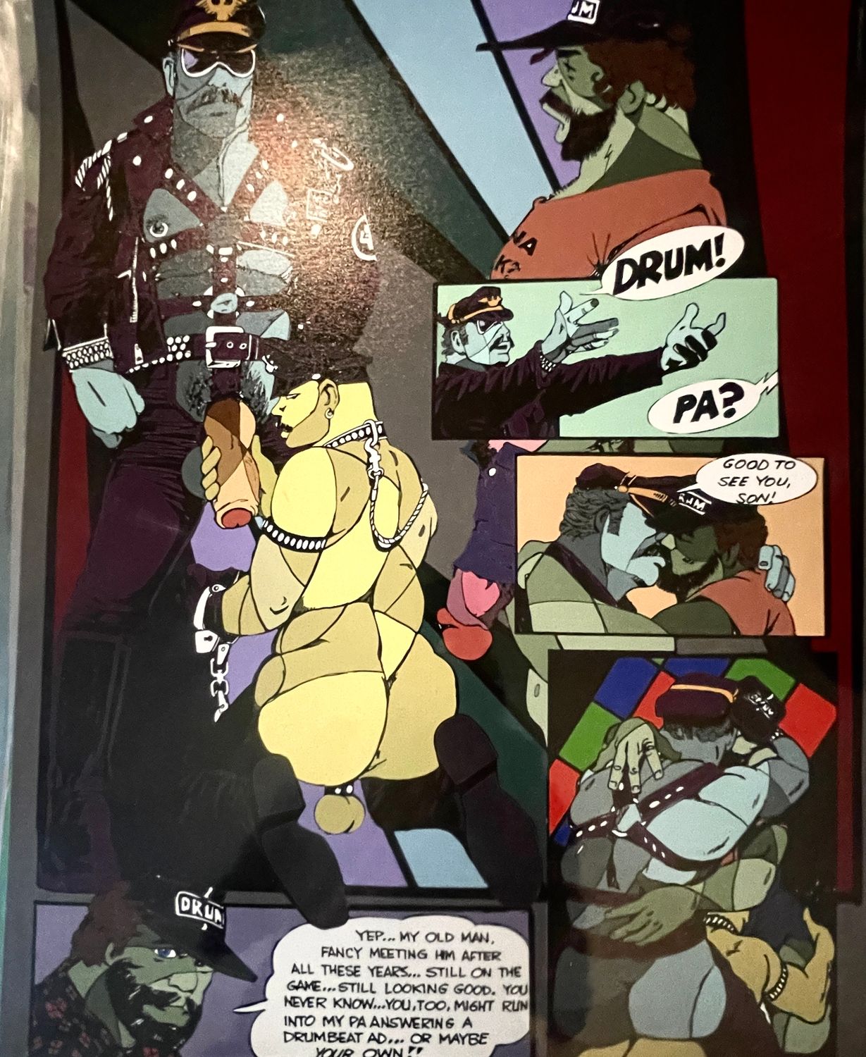 Drum full panel 19x23 remastered and colored - 100 prints per panel  #/100 and hologram on reverse #052