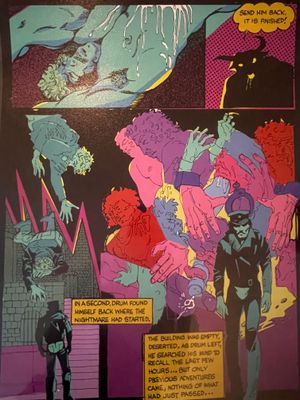 Drum full panel 19x23 remastered and colored - 100 prints per panel  #/100 and hologram on reverse #015-02