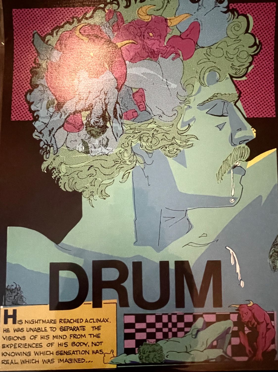 Drum full panel 19x23 remastered and colored - 100 prints per panel  #/100 and hologram on reverse #015-01