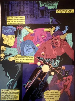 Drum full panel 19x23 remastered and colored - 100 prints per panel  #/100 and hologram on reverse #015-03