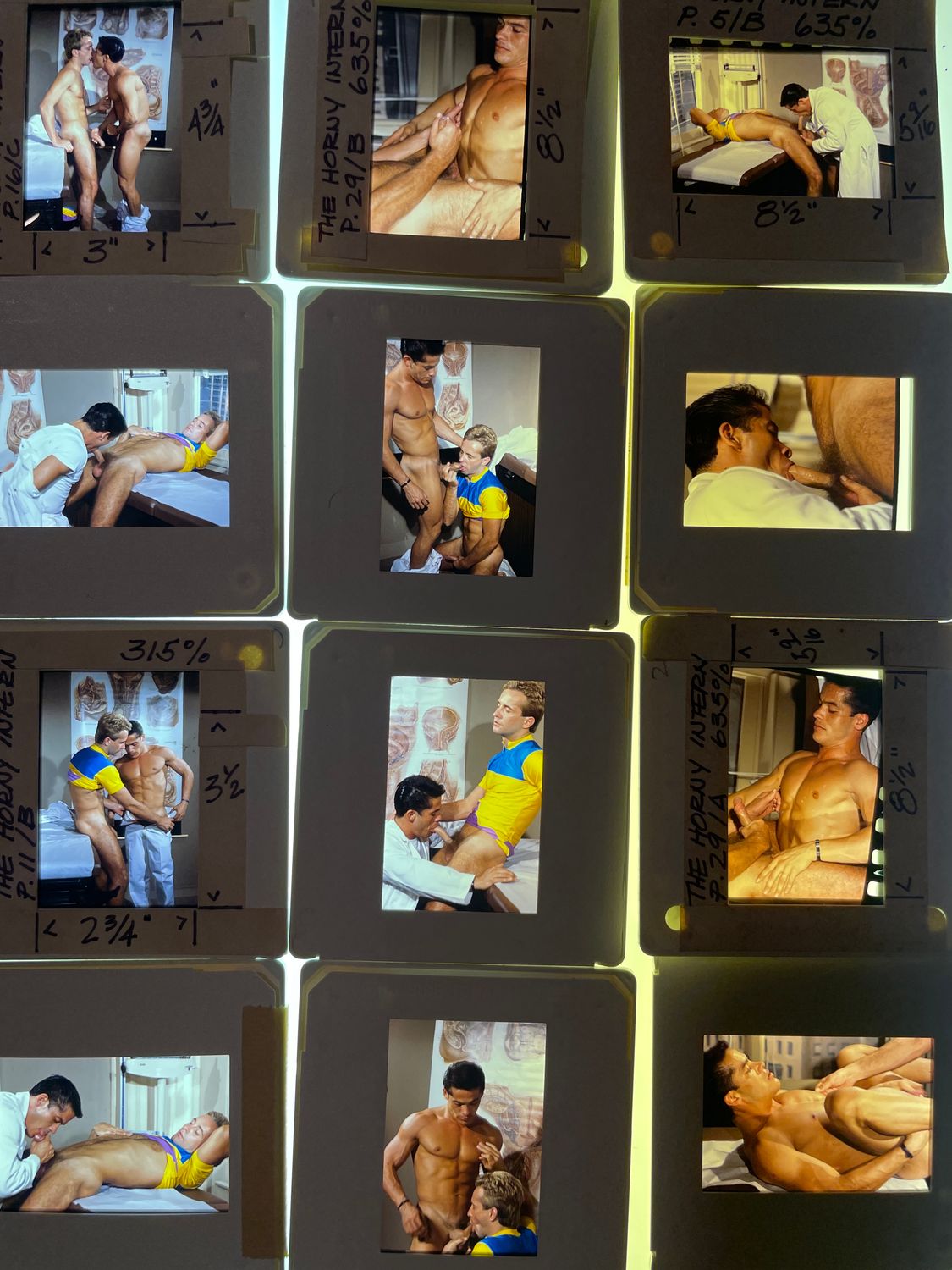 12 Slides from “The Horny Intern” 35mm LeSalon Film